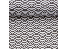 Baumwolle - Muscheln grau